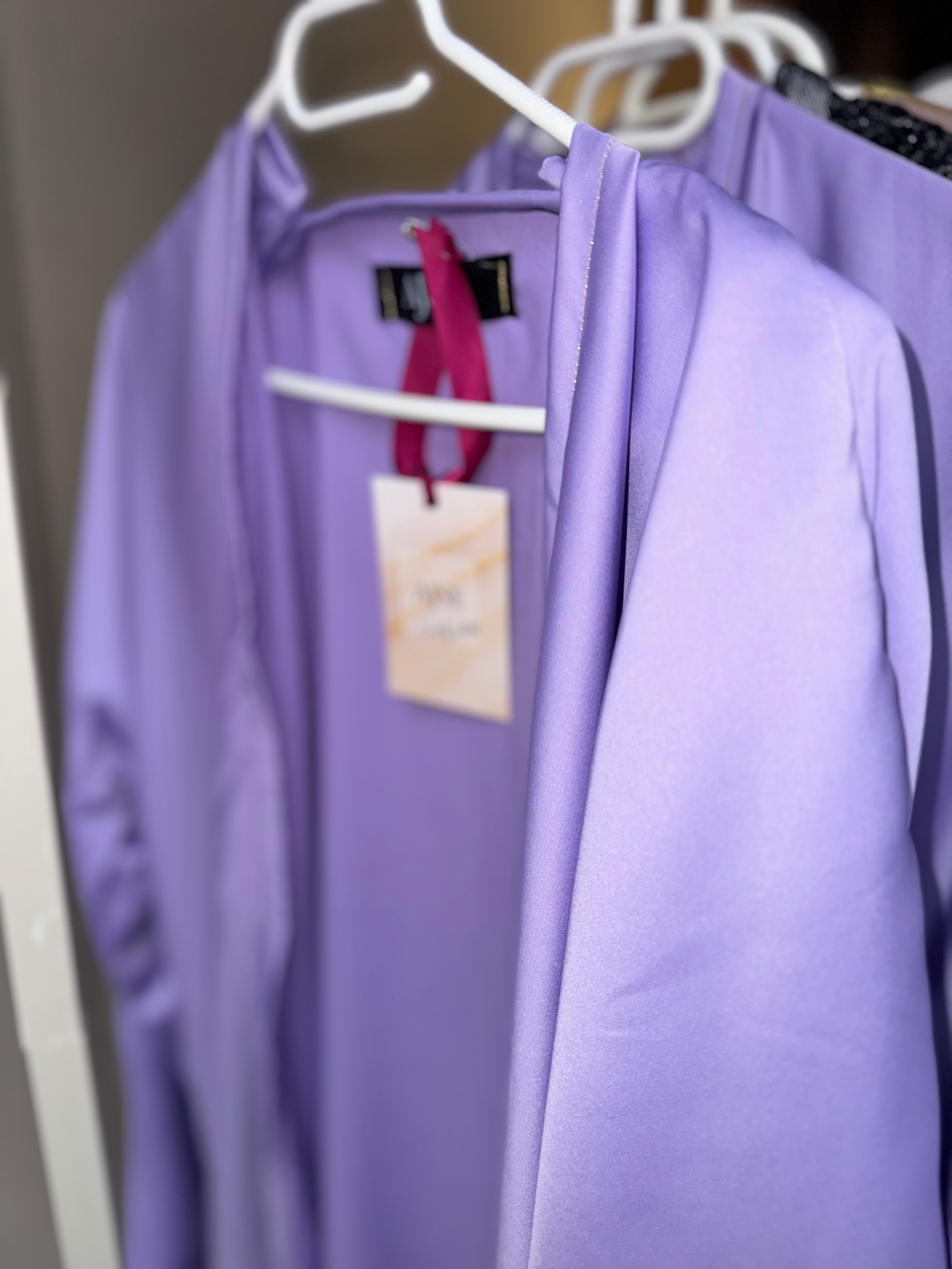 Lila purple abaya