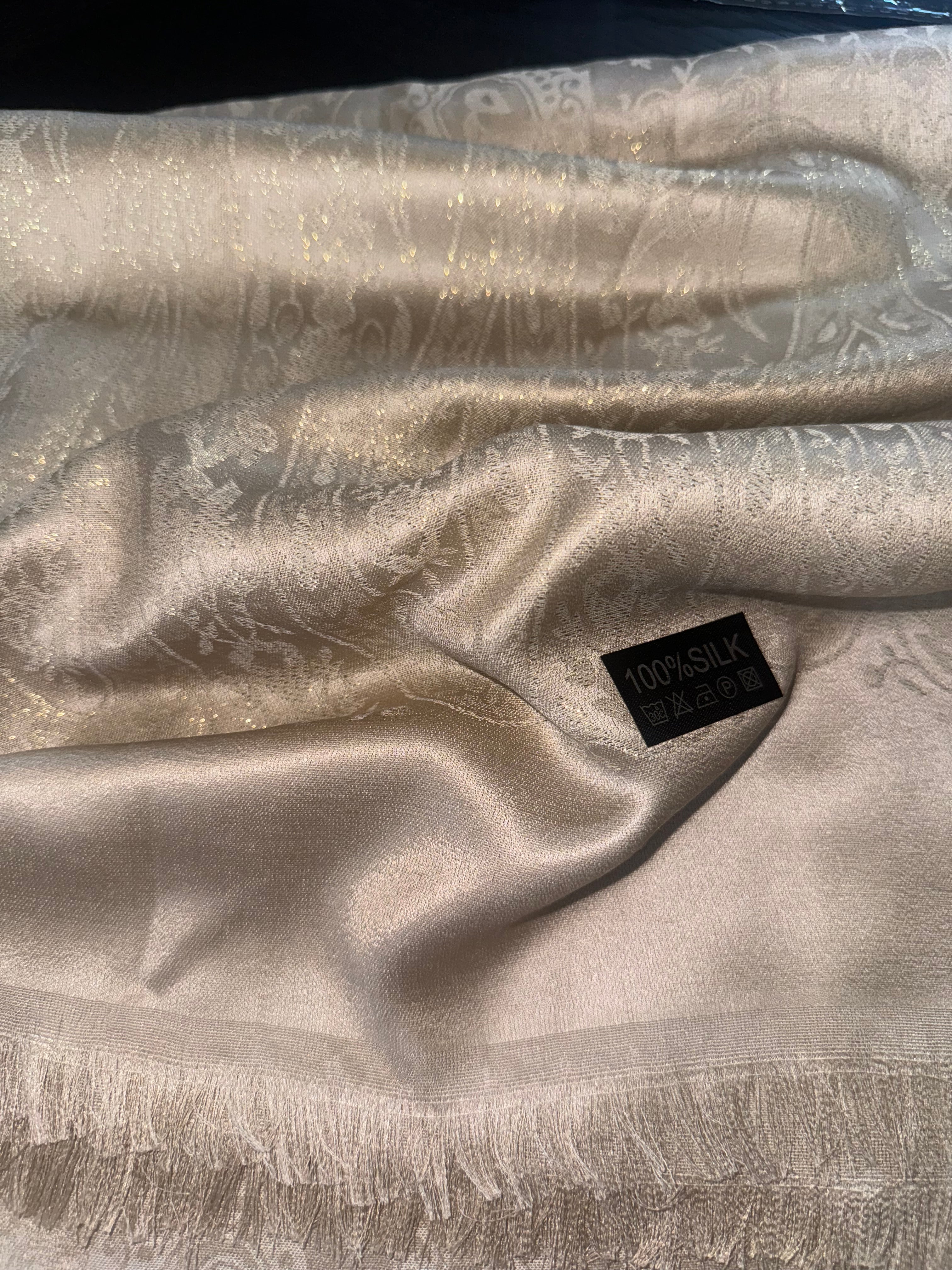 100 SILK SCARF WOVEN SILK SHAWL